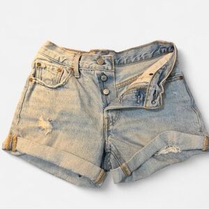 Levi's Light Blue Jean Shorts